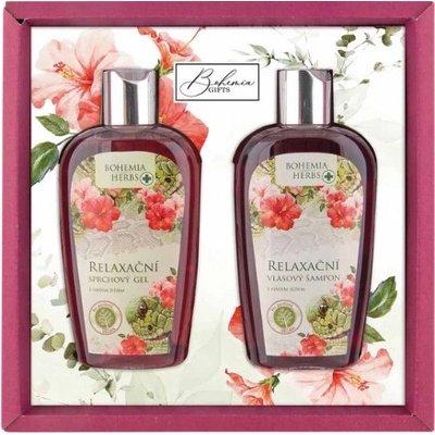 Bohemia Gifts & Cosmetics hasí jed gel 250 ml + šampon 250 ml kosmetická sada