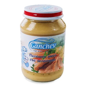 Image 1 of Ганчев пюре Пилешко месо със зеленчуци