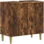 vidaXL Шкаф за мивка в баня DELFT Опушен дъб 59, 5 x 31, 5 x 59 см (897010)