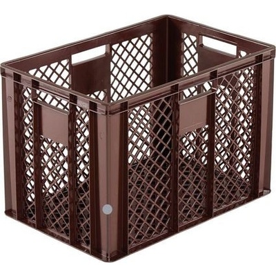 Přepravka perforovaná hnědá 600x400x410mm