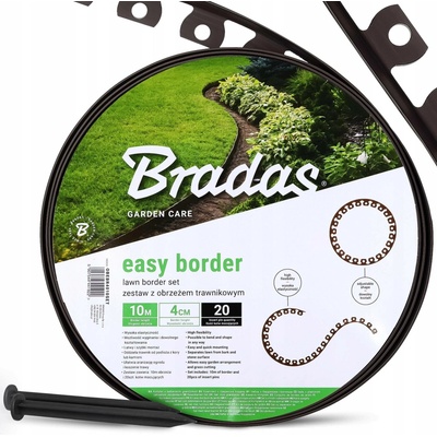 Bradas Easy Border 4 x 1000 cm hnědá 1 ks