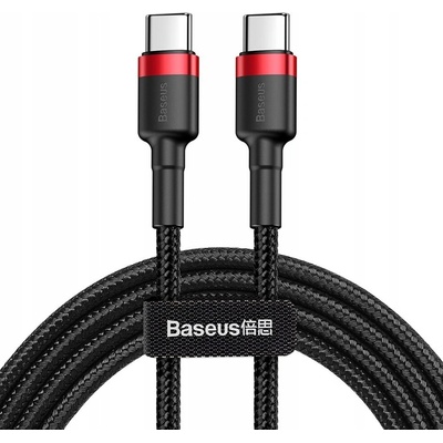 Baseus CATKLF-H91 Cafule USB-C/C PD 2.0 QC 3.0 60W, 2m, černý