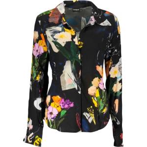 Desigual Дамска риза с дълъг ръкав desigual, Размер xs, Цвят Черен (26swcw23_ne2000)