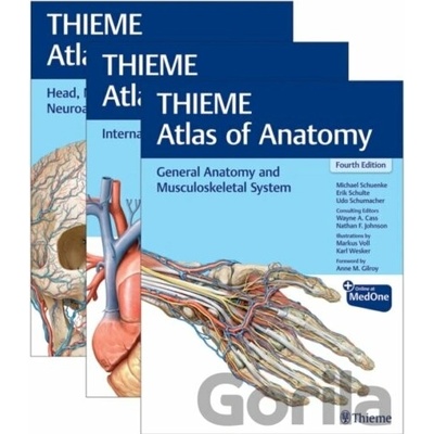 THIEME Atlas of Anatomy, Three Volume Set, Fourth Edition - Erik Schulte, Udo Schumacher, Michael Schunke