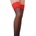 Passion ST004 Stockings 17 Den Nero/Roso 3-4