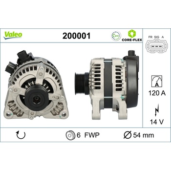 Alternátor VALEO 200001