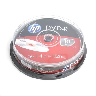 HP DVD-R диск, 4.7 GB, 16x, 10 бр. , цилиндър (HP1610-)