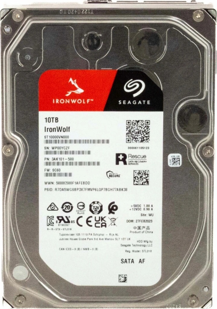 Seagate IronWolf 10TB, ST10000VN000 od 7 140 Kč - Heureka.cz