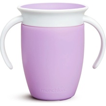 Munchkin juniorský netekoucí hrneček 360°s oušky 207 ml fialová