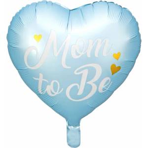 PartyDeco Балон от фолио - Mom to be син