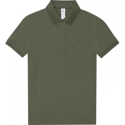 B&C Polokošile B&C My Polo 210 women krátký rukáv dámská COT-01W463zk800 Maskáčová zelená