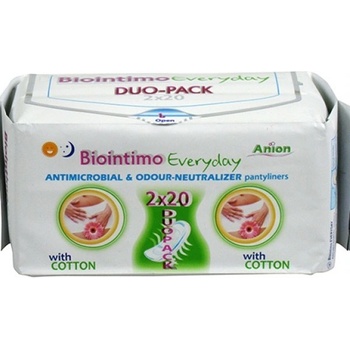 BioIntimo Anionové hygienické vložky intímky 2 x 20 ks