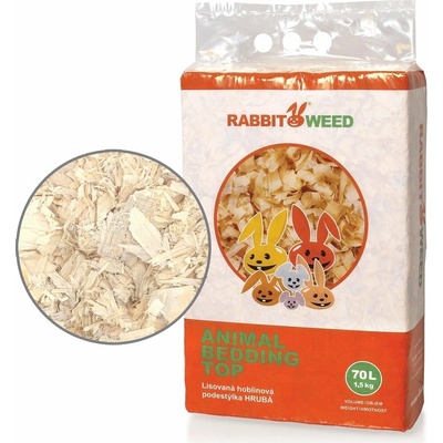 RabWeed Hobliny podestýlka lis. hrubá TOP 70 l/1,5 kg