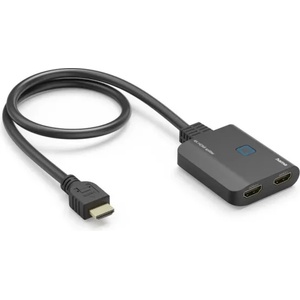 Hama Сплитер 4K HDMI мъжко - 2 x HDMI женско, черен (HAMA-205284) - megamag