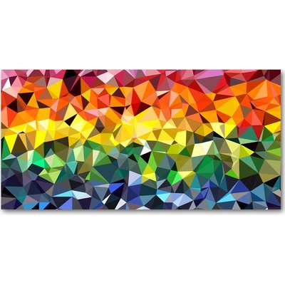 Foto obraz sklo tvrzené geometrické pozadie 100x50 cm