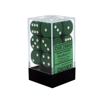 Hracie kocky Chessex Opaque zelené