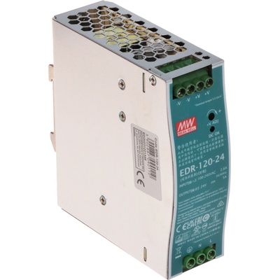 SPÍNANÝ ZDROJ 24 V DC 5 A 120 W NA DIN LIŠTU MEAN WELL