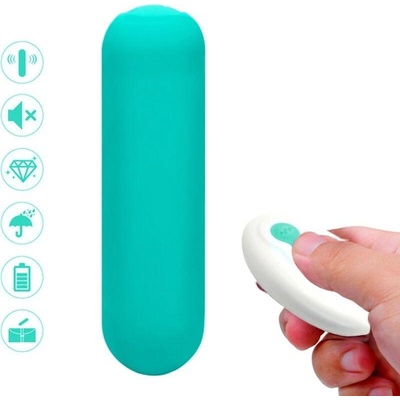 Armony splash joie vibrator bullet silicone remote control 10 vibrations 75 x 19 cm green