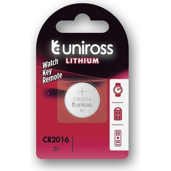 Uniross Батерия литиева Uniross 8475, CR2016, 3V, 80mAh, 1бр (8475)