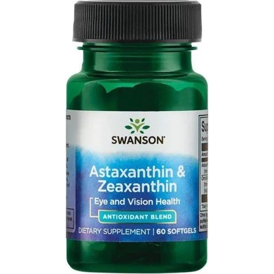 Swanson Astaxanthin a Zeaxanthin 60 kapslí