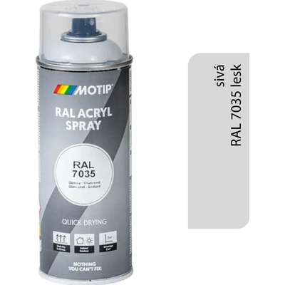 Motip Acryl 400 ml RAL 7035 lesk