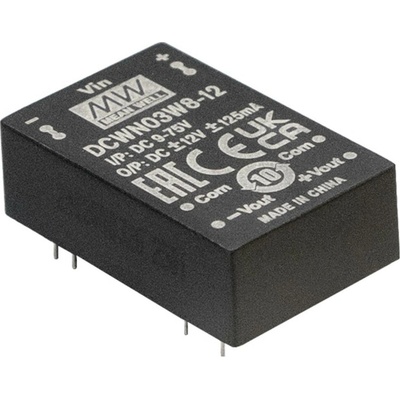 MEAN WELL DCWN03W8-05 DC / DC menič napätia 24 V -5 V -0.300 A 3 W
