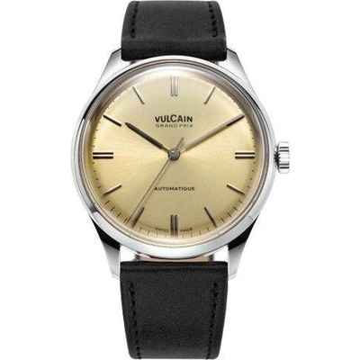 Vulcain Grand Prix Champagne Black Plain