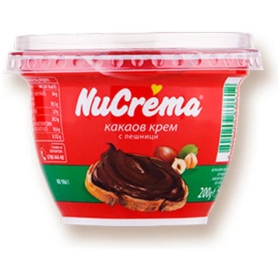 NuCrema Какаов крем с лешници Nucrema 200гр