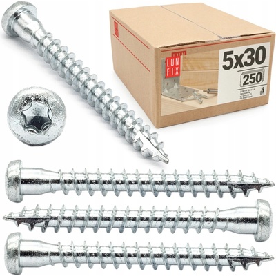 Tesařské vruty ANCHOR 5x30mm pro úhelníky WKLC 250 Ks.