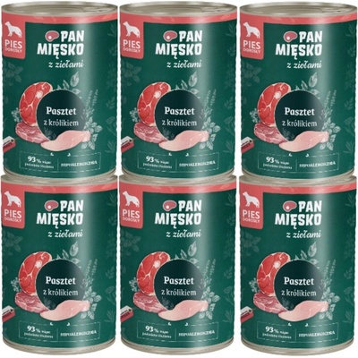 Pan Mięsko s bylinkami paštéta s králikom 6 x 400 g