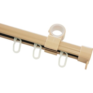 GARDINIA КОРНИЗ ВТОРО ПЕРДЕ gardinia u-ОБРАЗЕН 150см К-КТ С АКСЕСОАРИ БЕЖ (2802)