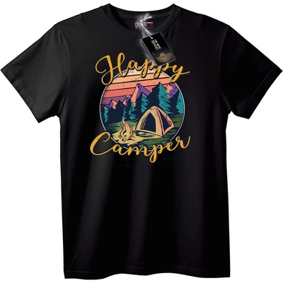 NOONEBRAND Тениска Щастлив Турист - XL, Black
