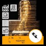 Aigostar - LED външна коледна гирлянда 300 x LED/8 режима 4 m IP44 топло бяло (AI2444)