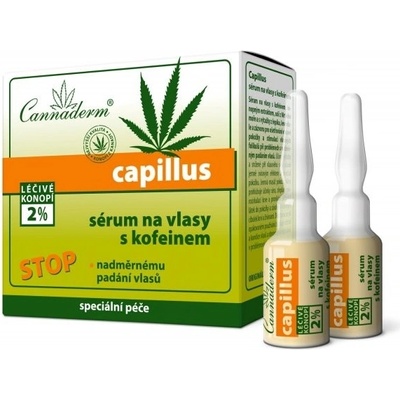 Cannaderm Capillus stimulačné serum na vlasy s kofeínom 8 x 5 ml