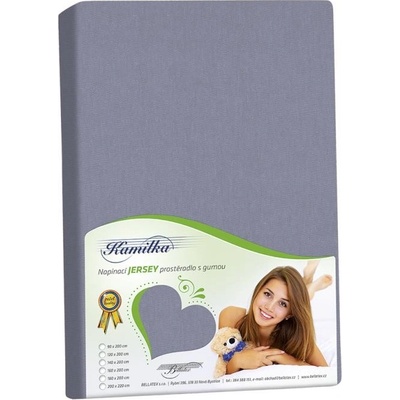 Veratex Jersey prostěradlo tmavě šedé 180x200x40