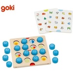 Goki - Детска дървена мемо игра с животни и символи (56787)