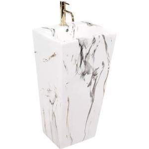 Rea Daria 44 cm shiny white marble (5902557366392)