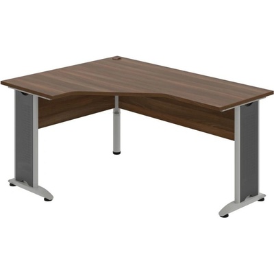 OFFICE PRO s.r.o. HOBIS kancelársky stôl pracovný tvarový, ergo pravý - CEV 60 P, orech