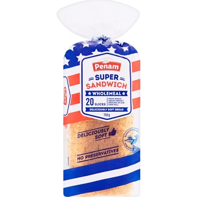 Penam Super Sandwich celozrnný 750 g