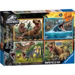Ravensburger - Puzzle 4x100 Jurassic World - 100 piese