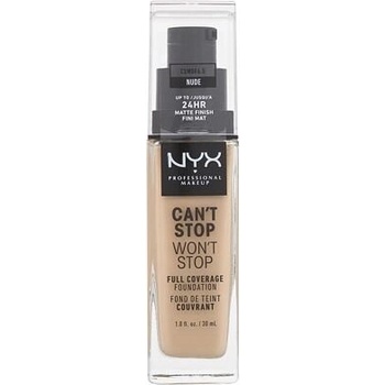 NYX Professional make-up Can't Stop Won't Stop vysoce krycí make-up 06 Vanilla 30 ml