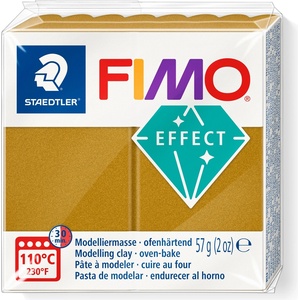 FIMO Поимерна глина Staedtler Fimo Effect, 57g, мет. злат 11 (21896-А-МЕТ.ЗЛАТ)
