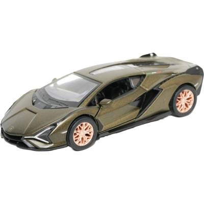 Kinsmart Метална количка Kinsmart - Lamborghini Sián FKP 37, 1: 36, зелена (52129)