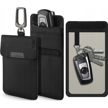 Púzdro Spigen Pouch blokovanie signálu ovládaču auta, AFA03754 čierne