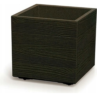 Prosperplast Kvetináč Lamie Slim Eco Wood kávový, 20 cm