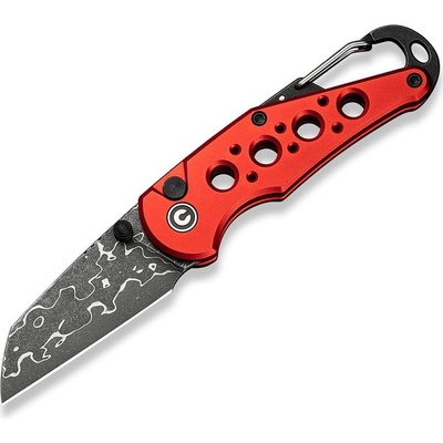 Civivi Pragma C23062B-DS1 Red Aluminum Damascus