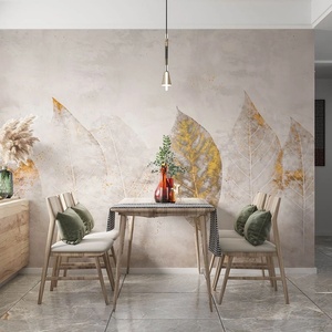 Art Gift Decor Фототапет Елегантни листа със златни акценти