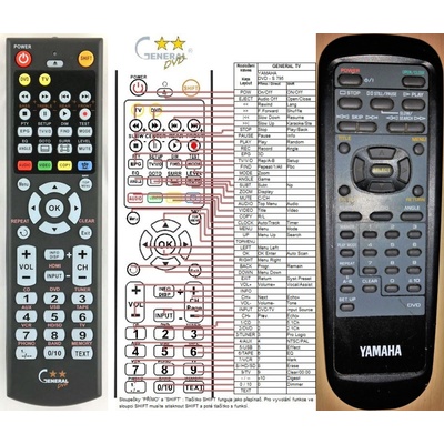 Diaľkový ovládač Yamaha VEQ2101