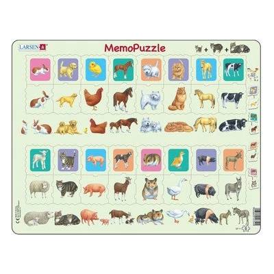 Larsen - Пъзел: Детски - "Животни"- 32 части, голям