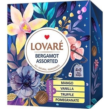 LOVARÉ Kolekce čajů Bergamot Assorted 32 sáčků